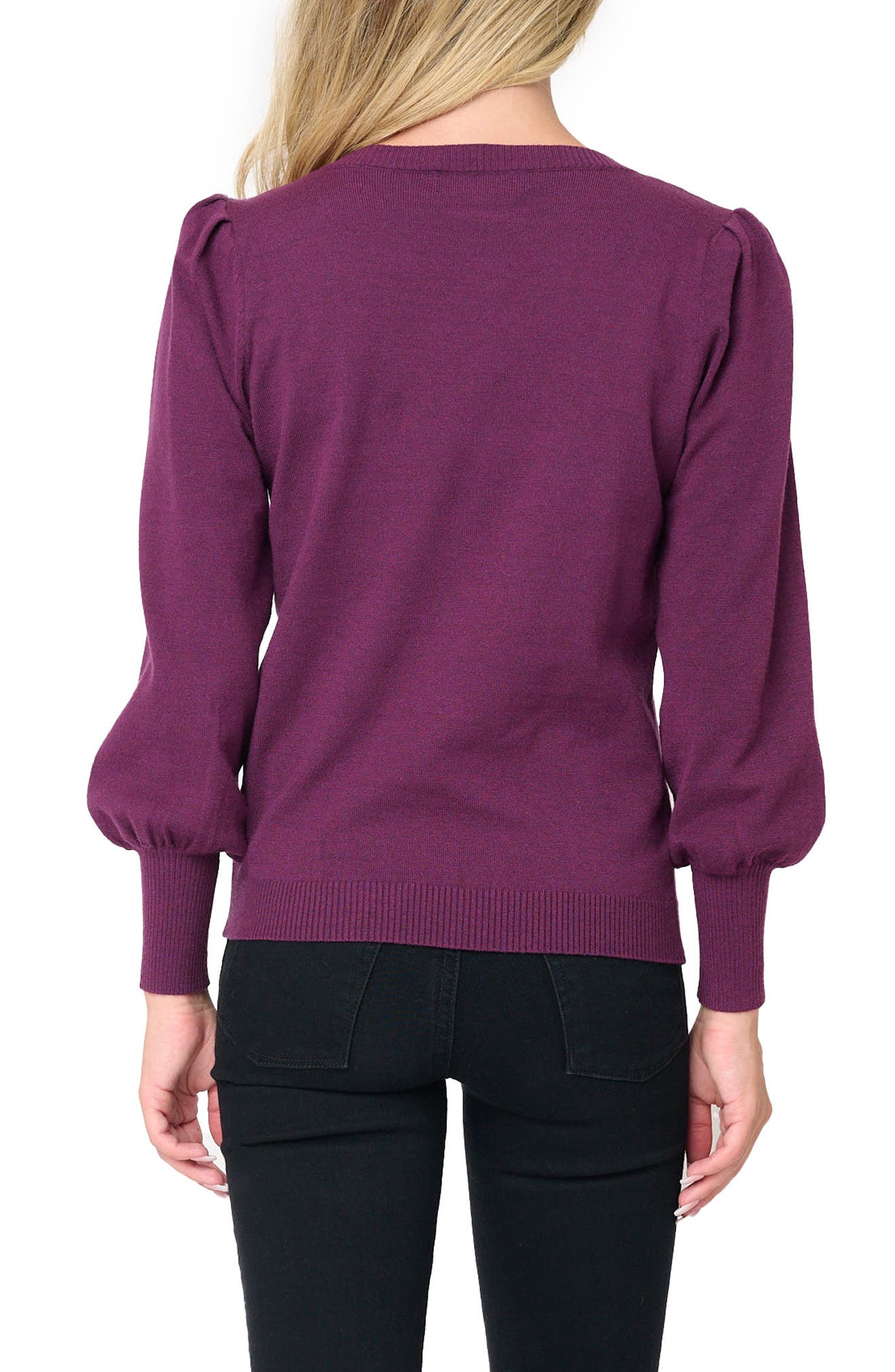 Silver Bells Blouson Sleeve Sweater - image 4