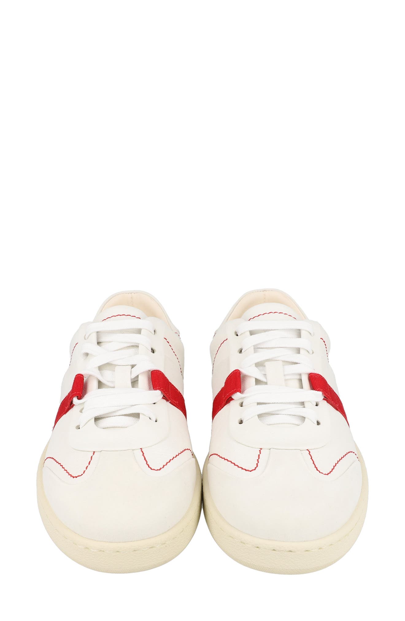FERRAGAMO Low Top Sneaker, Alternate, color, White