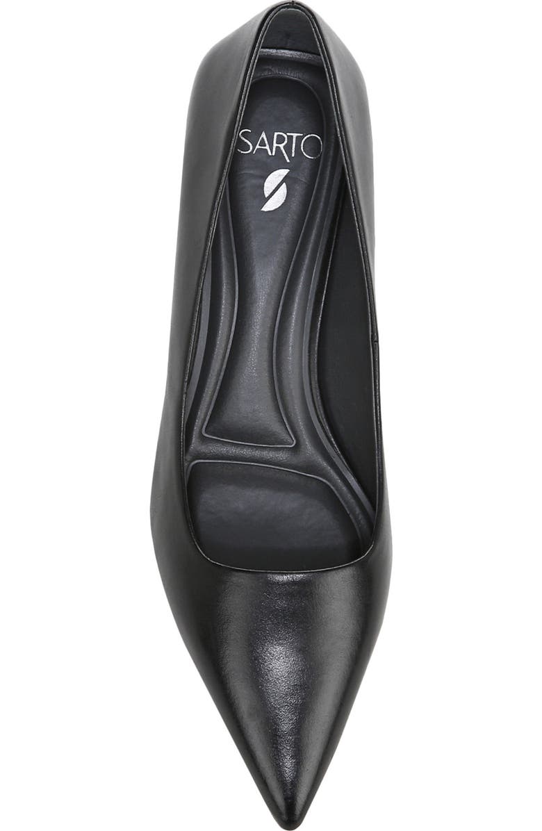 SARTO by Franco Sarto Diva Kitten Heel Pointed Toe Pump, Alternate, color, Black