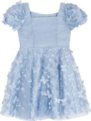 Rare Editions Kids' 3D Butterfly Mesh Party Dress