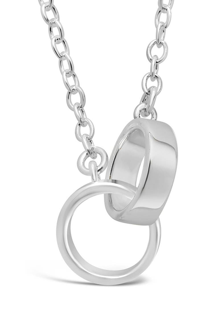 Amor Interlocking Pendant Necklace, Alternate, color, SILVER