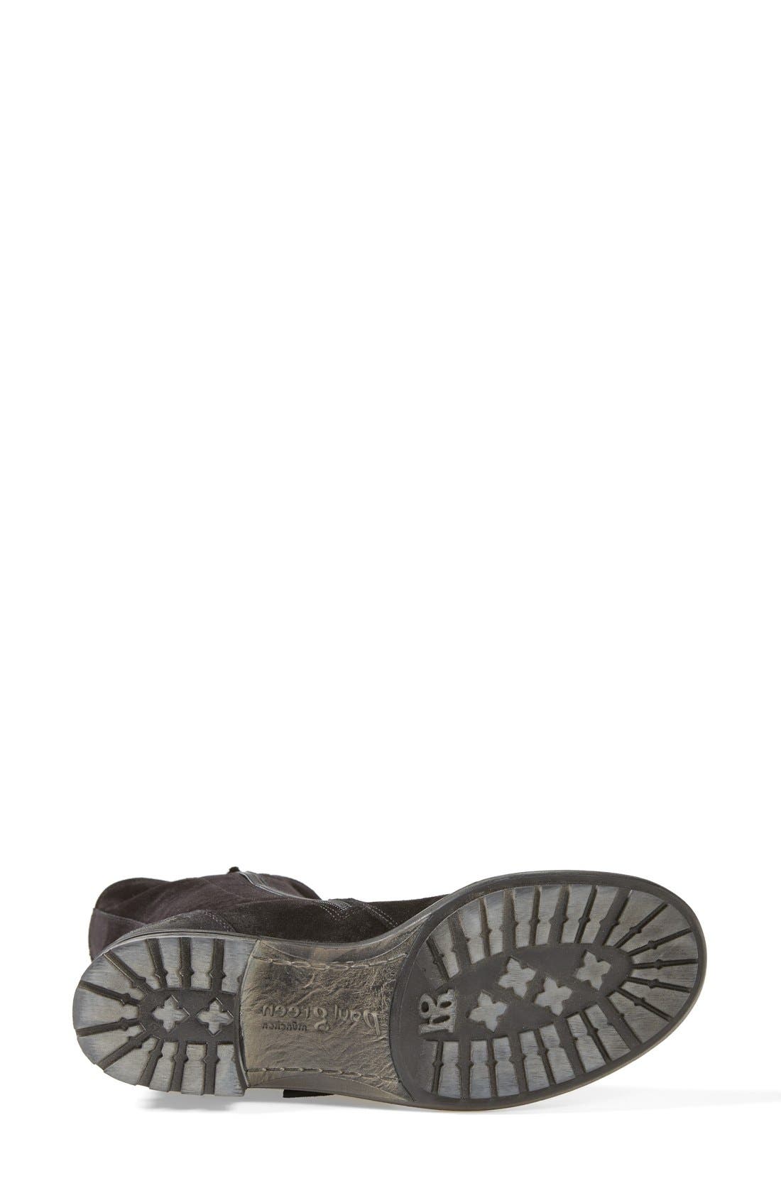'Adison' Biker Boot, Alternate, color, BLACK SUEDE