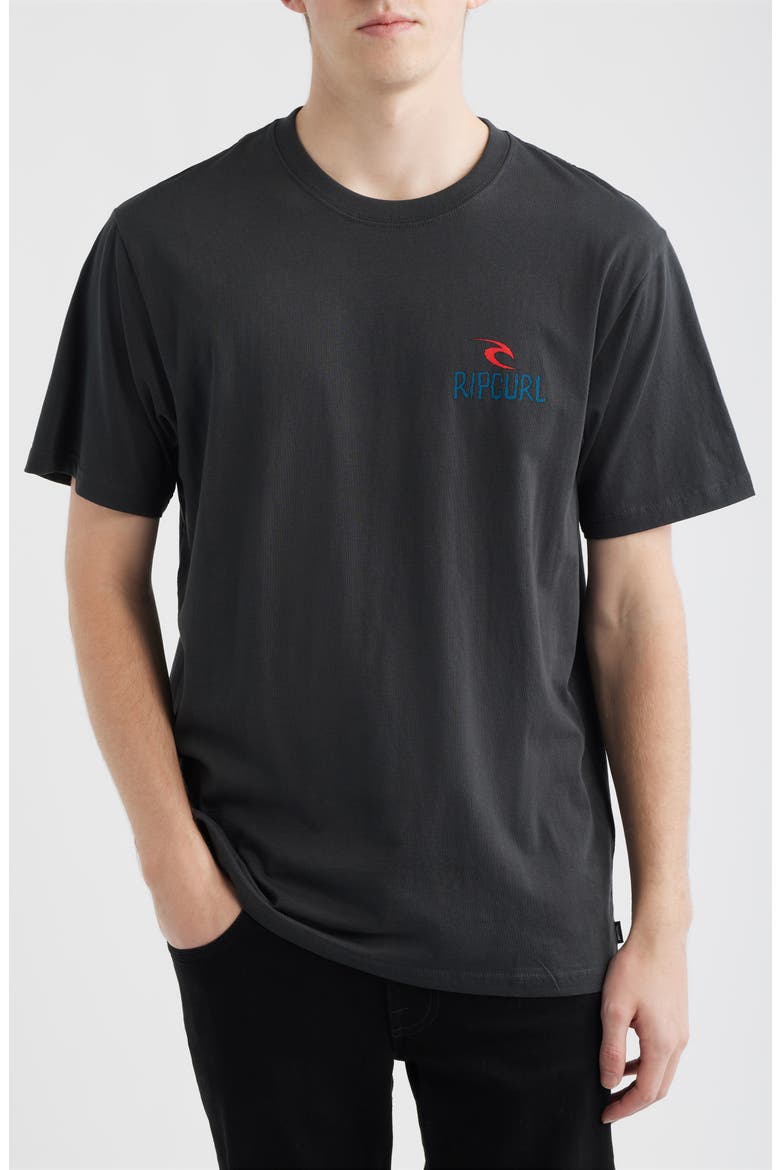 Shred Til Dead Cotton Graphic T-Shirt, Main, color, WASHED BLACK