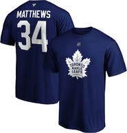 FANATICS Men's Fanatics Branded Auston Matthews Blue Toronto Maple Leafs Big & Tall Name & Number T-Shirt