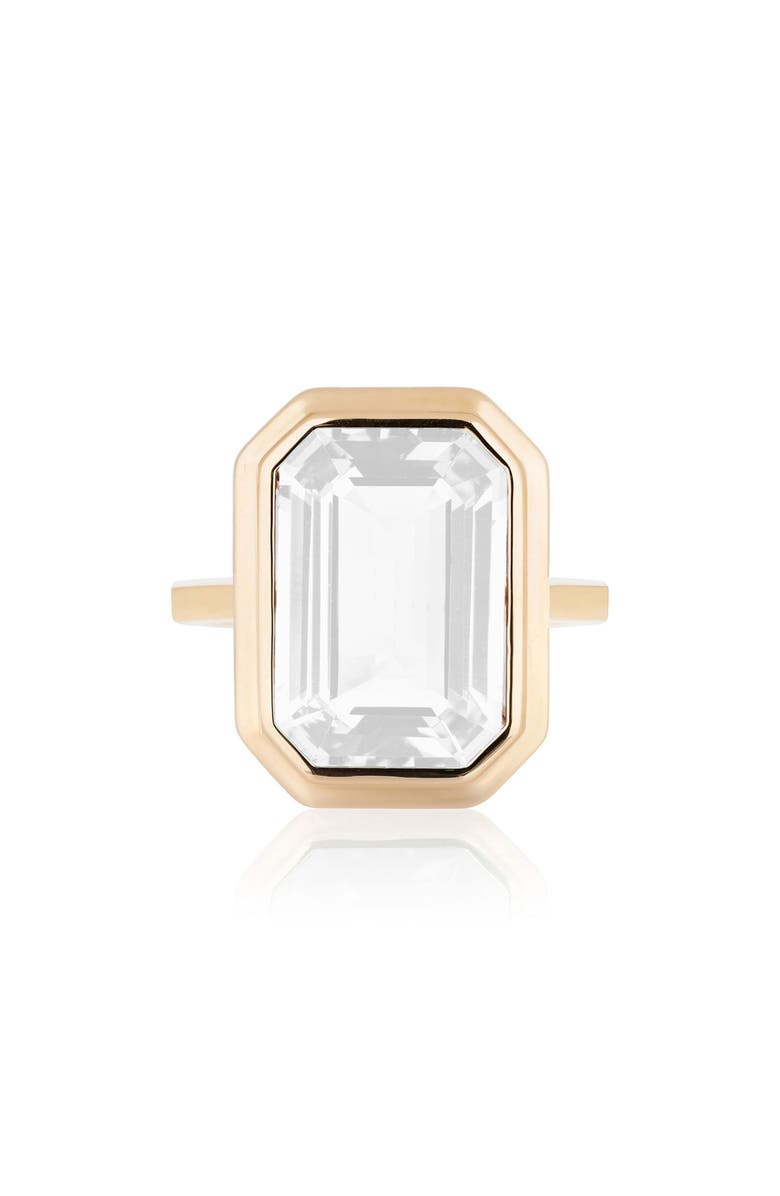 GOSHWARA Manhattan Cocktail Ring, Main, color, White