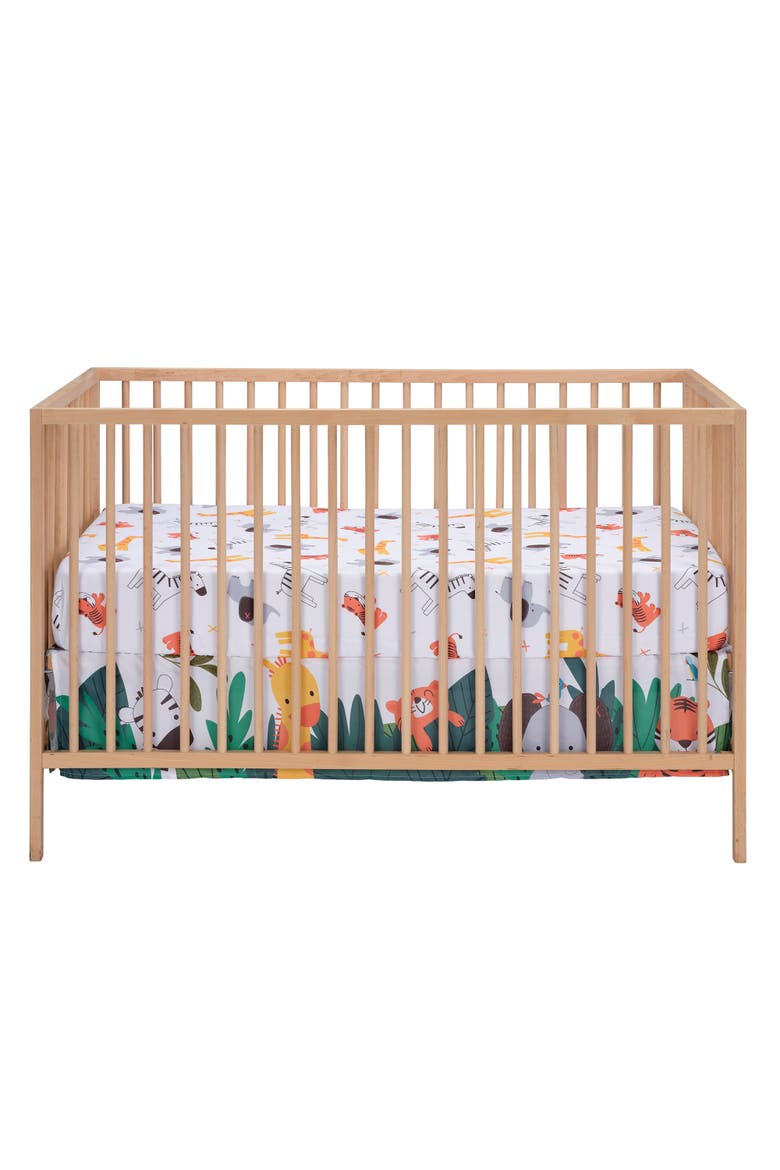 Lollipop Jungle Baby Fitted Crib Sheet, Alternate, color, White