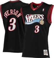 Mitchell & Ness Men's Mitchell & Ness Allen Iverson Black Philadelphia 76ers 2000/01 Hardwood Classics Swingman Jersey