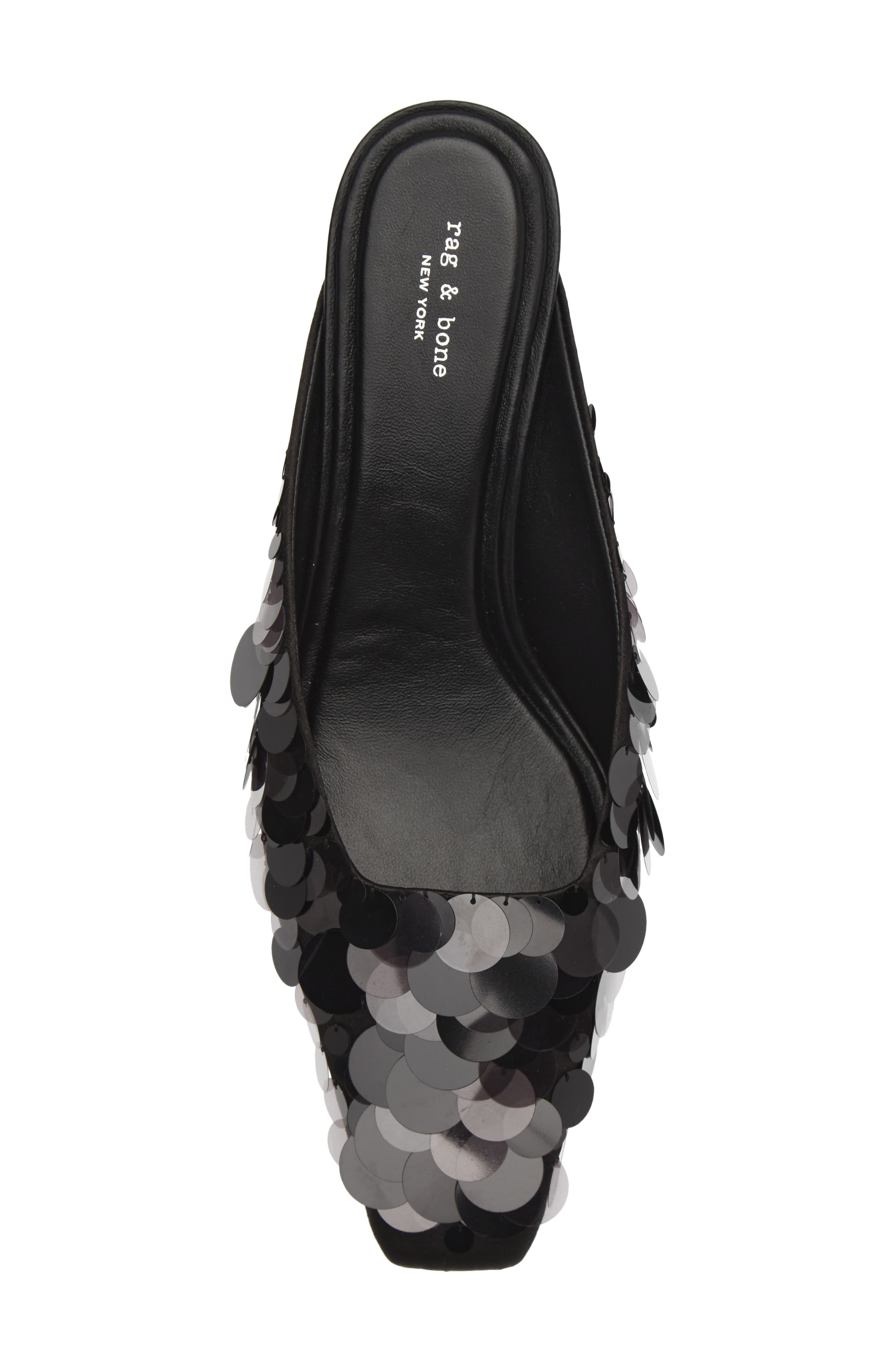Kai Heeled Mule, Alternate, color, BLACK SQ