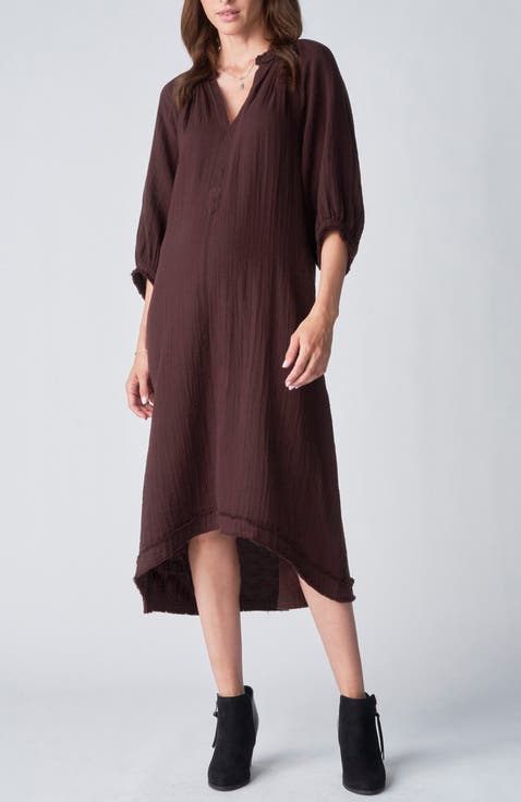 Gauze Dress with Pockets