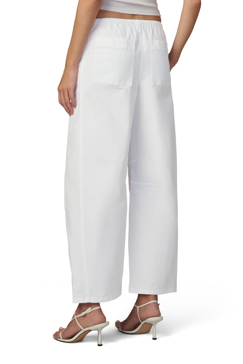 The Bowie Cotton Blend Drawstring Pants, Alternate, color, WHITE