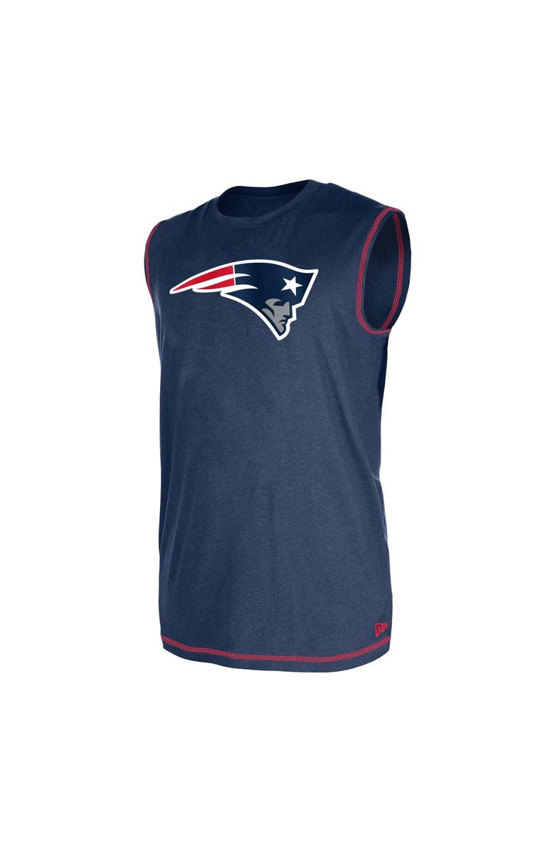 New Era Men's New Era Navy New England Patriots Tank Top, Alternate, color, 
