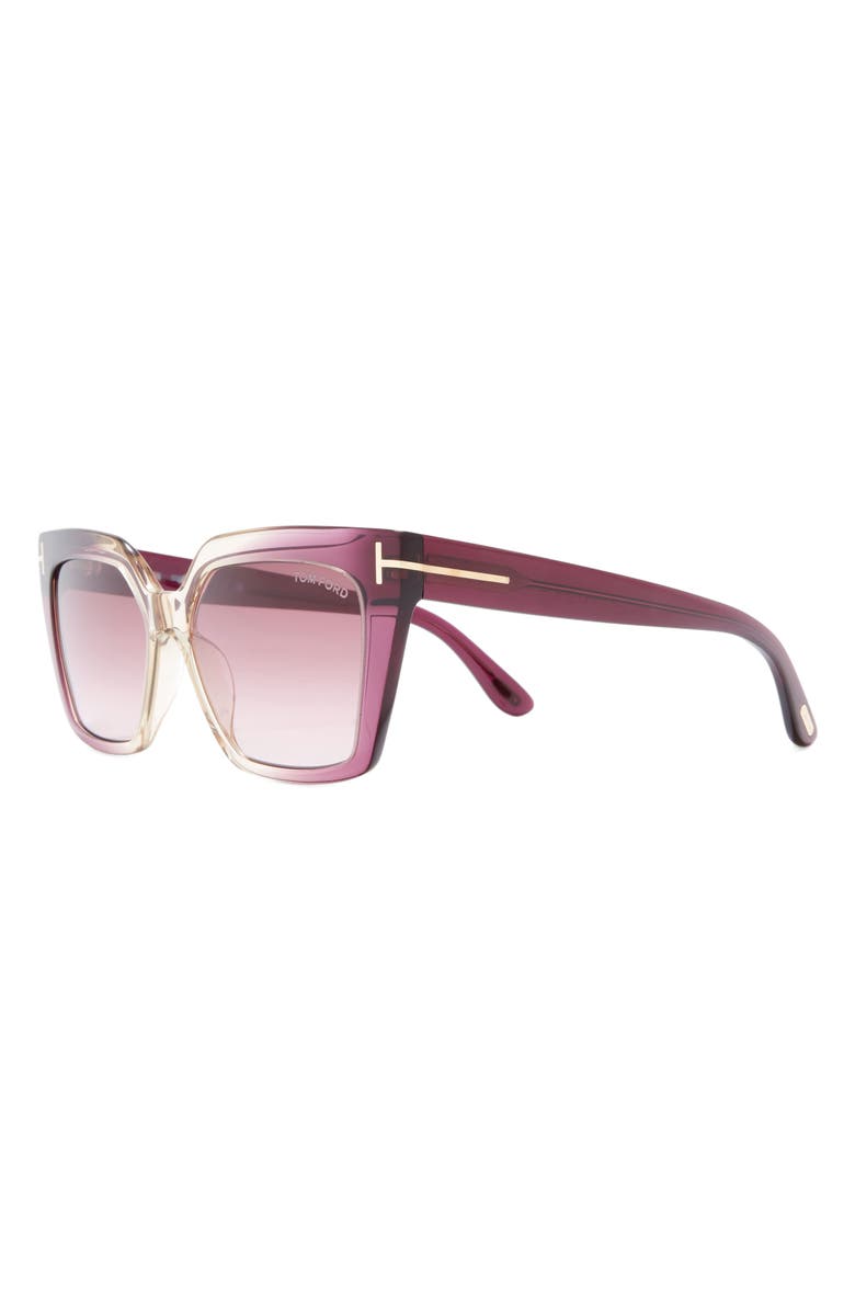 TOM FORD 53mm Cat Eye Sunglasses, Alternate, color,