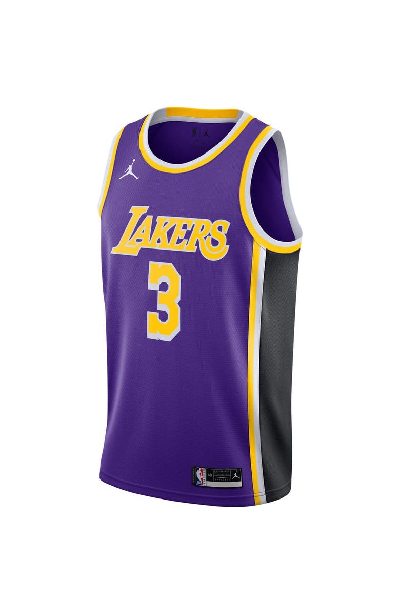 Jordan Brand Men's Jordan Brand Anthony Davis Purple Los Angeles Lakers 2020/21 Swingman Jersey - Statement Edition, Alternate, color, 