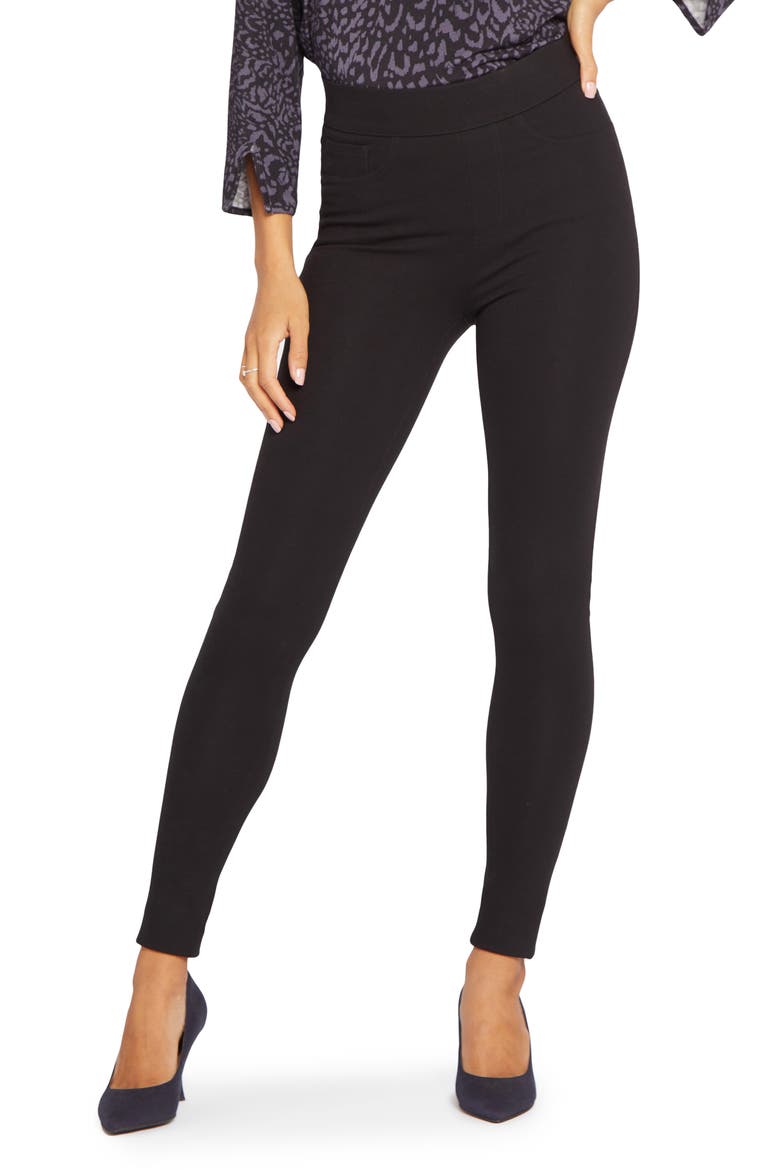 Sculpt-Her™ Modern Ponte Leggings, Main, color, BLACK