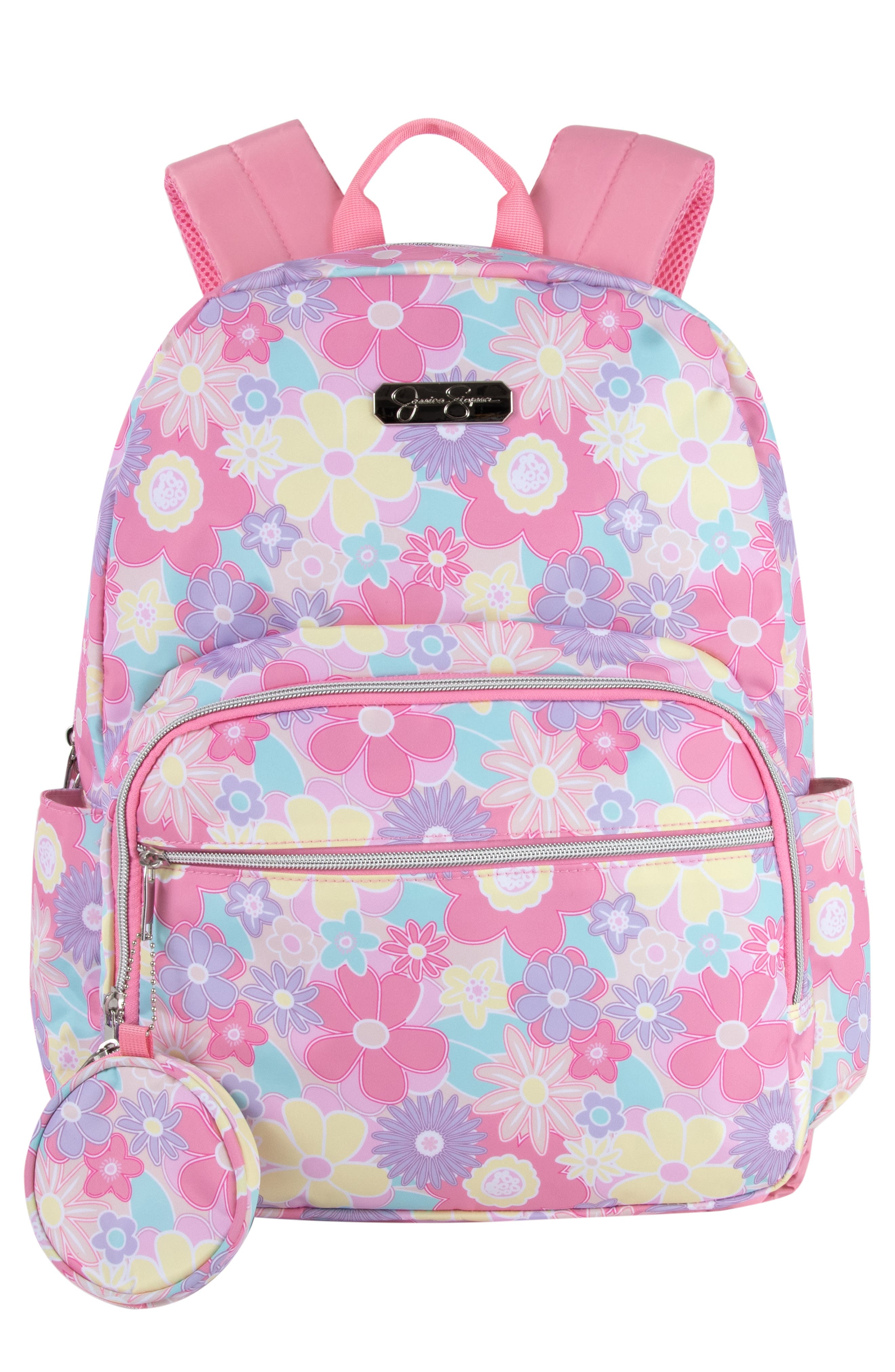 Jessica Simpson Floral Print Backpack, Main, color, 