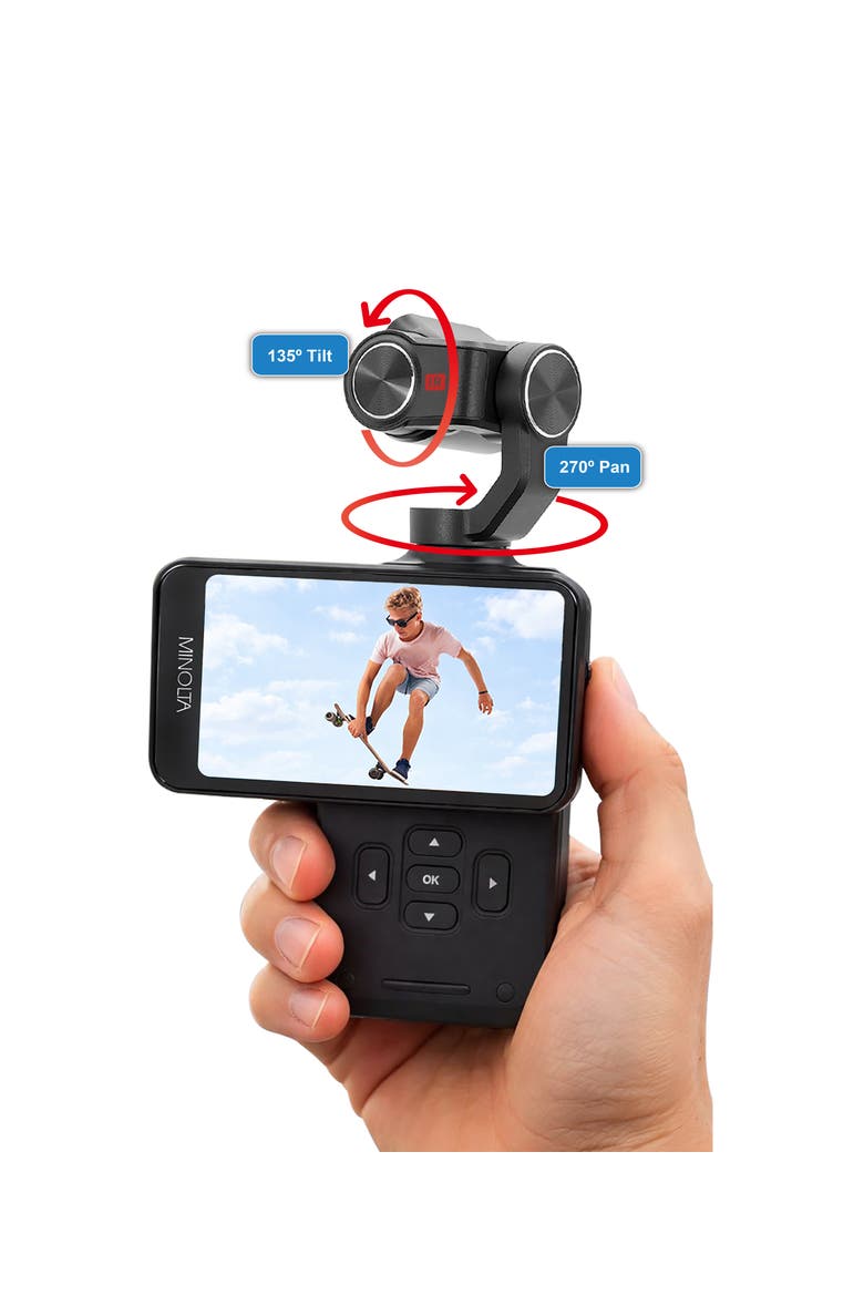 5K Ultra HD 3-Axis Motorized Gimbal Camcorder, Alternate, color, Black