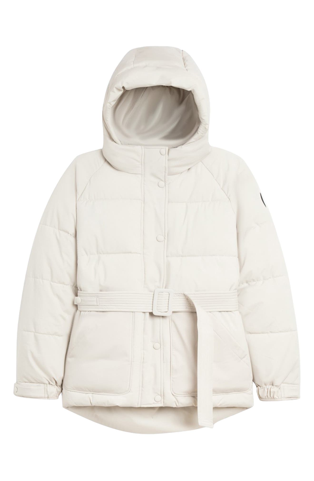 Noize Belted Oversize Hooded Puffer Coat