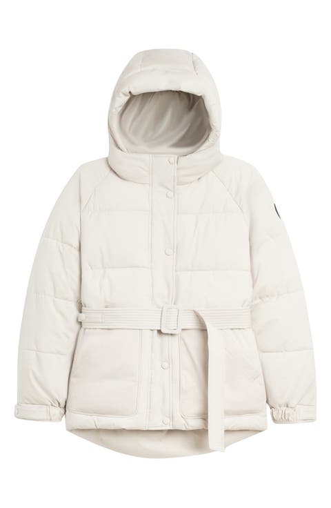 Belted Oversize Hooded Puffer Coat