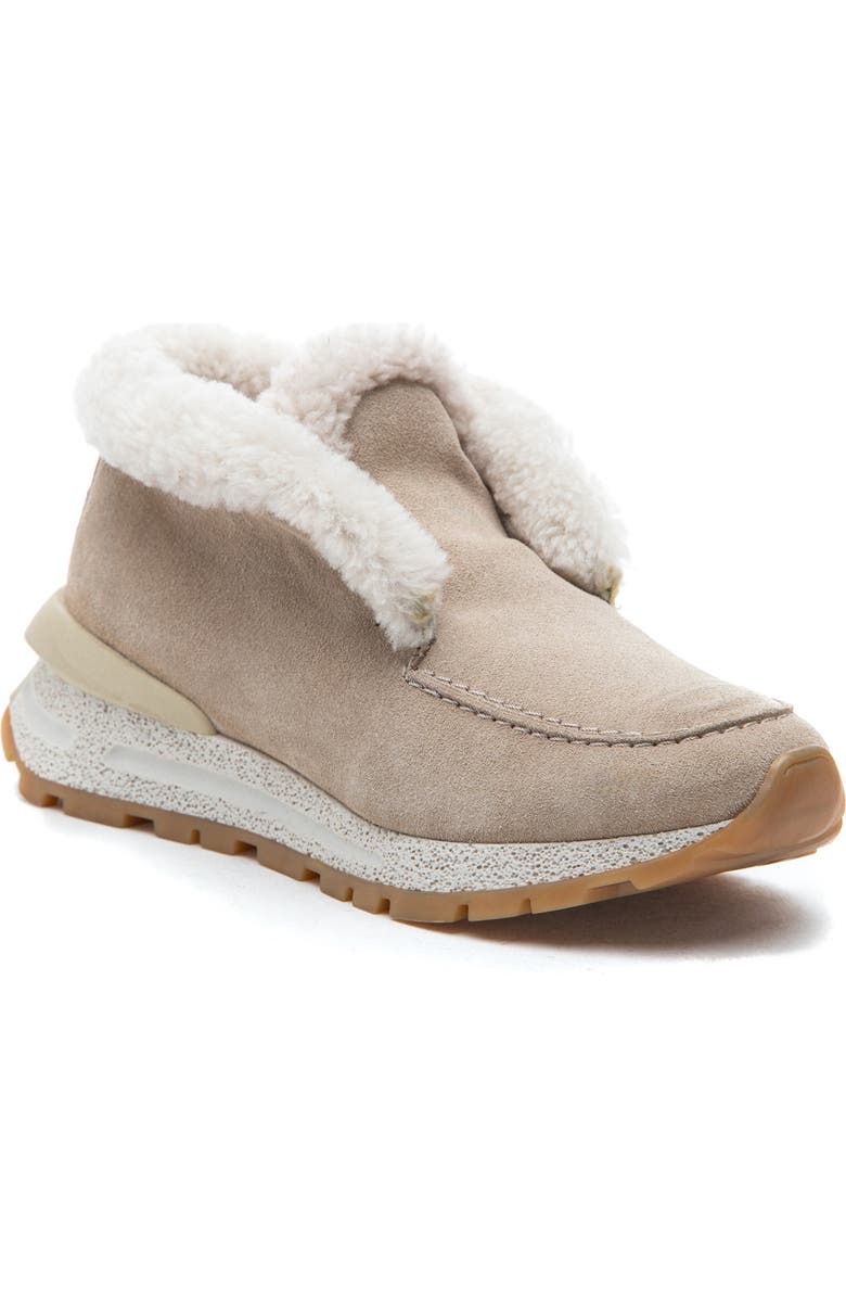 275 Central Quinn Genuine Shearling Lined Sneaker Boot, Main, color, Sand