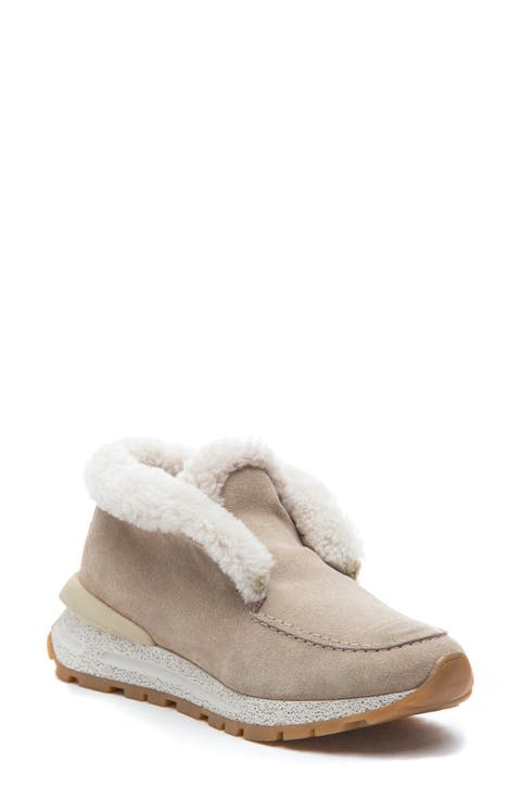 Quinn Genuine Shearling Lined Sneaker Boot (Women)