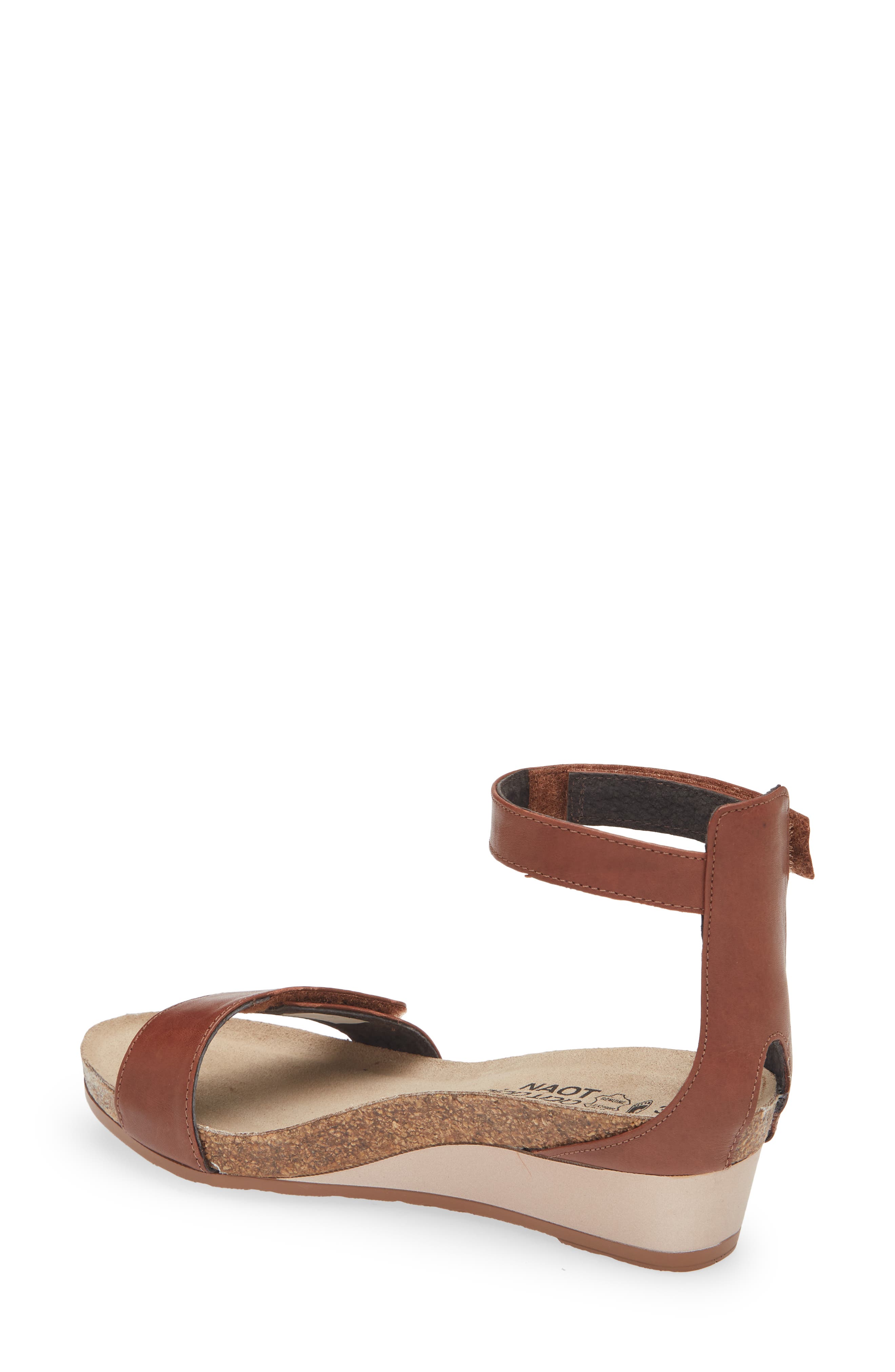 Naot Mermaid Sandal, Alternate, color, Soft Chesnut Leather