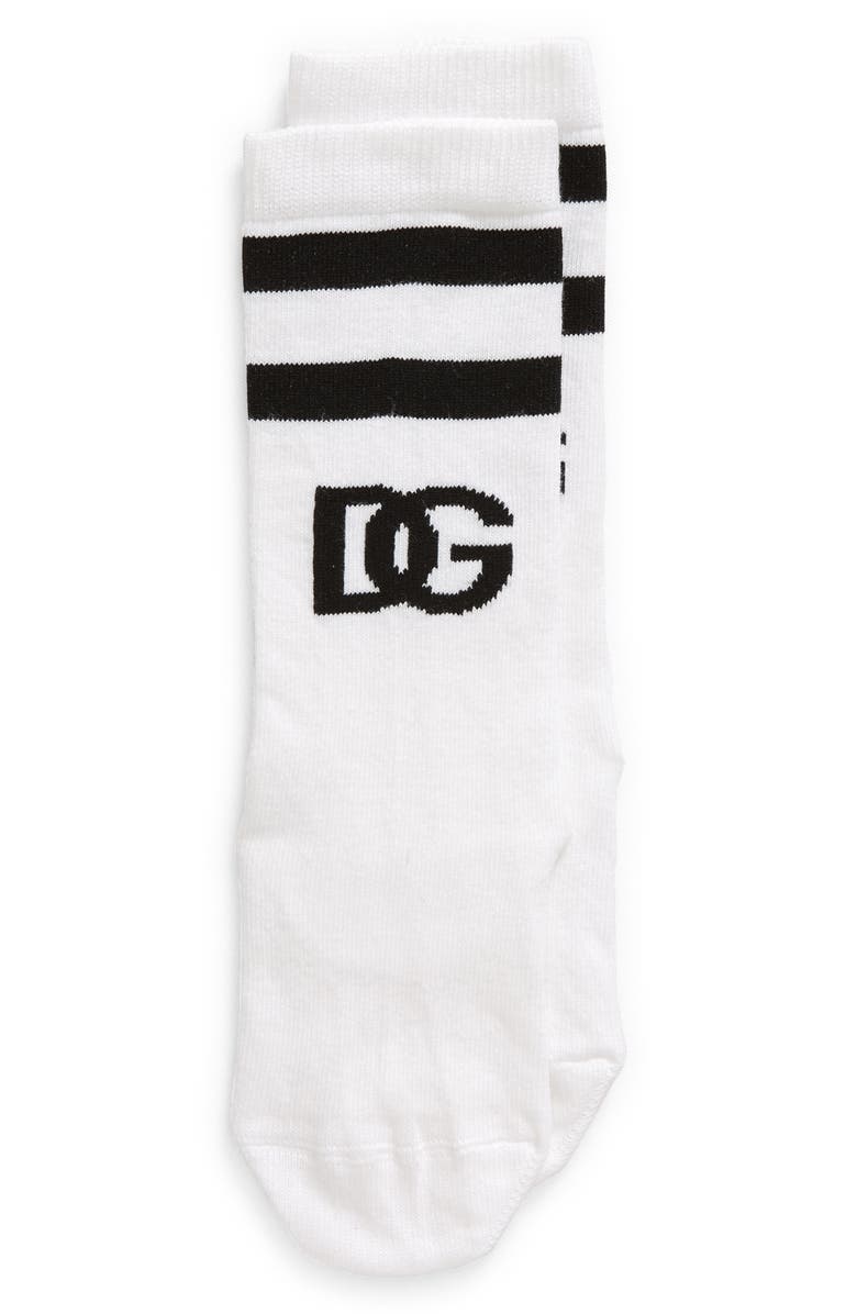 Dolce&Gabbana DG Logo Socks, Main, color, 