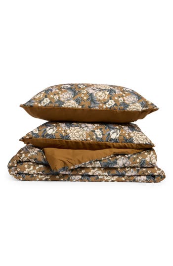 Scotch & Soda 3-piece Full/queen Floral Comforter & Sham Set In Brown