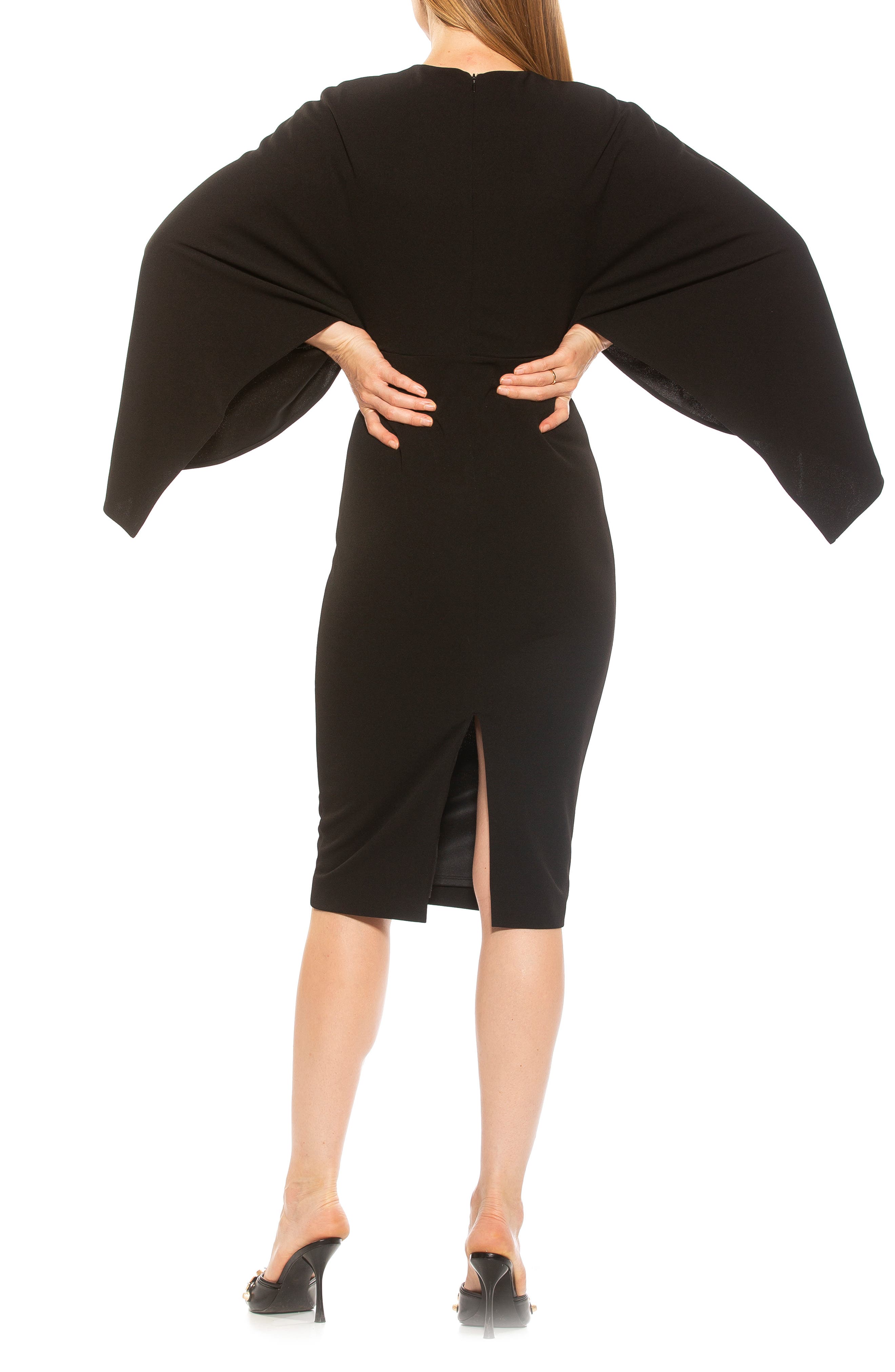 Alexia Admor Vida Cape Sleeve Sheath Dress (Women) | Nordstromrack