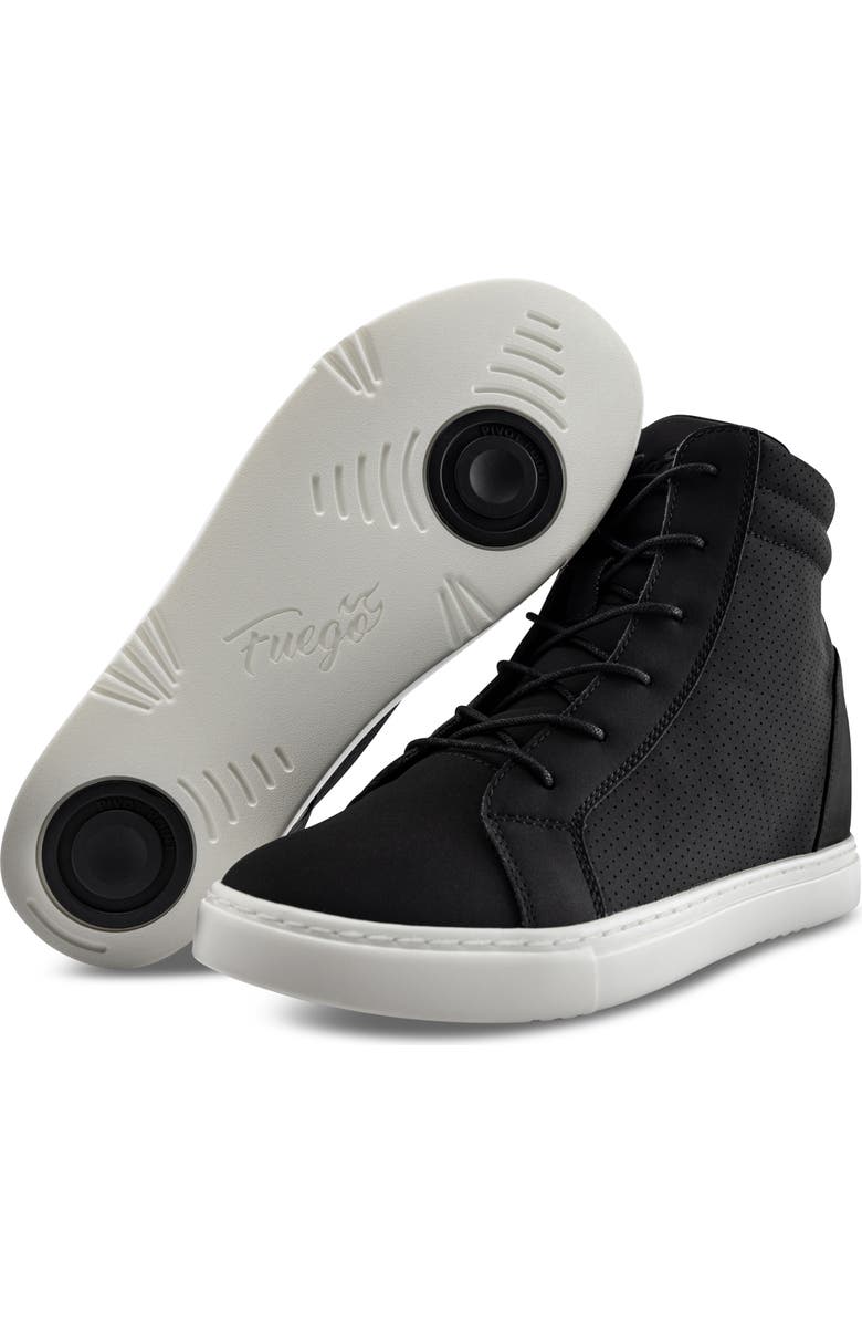 Fuego Women's Wedge Sneaker, Main, color, Black