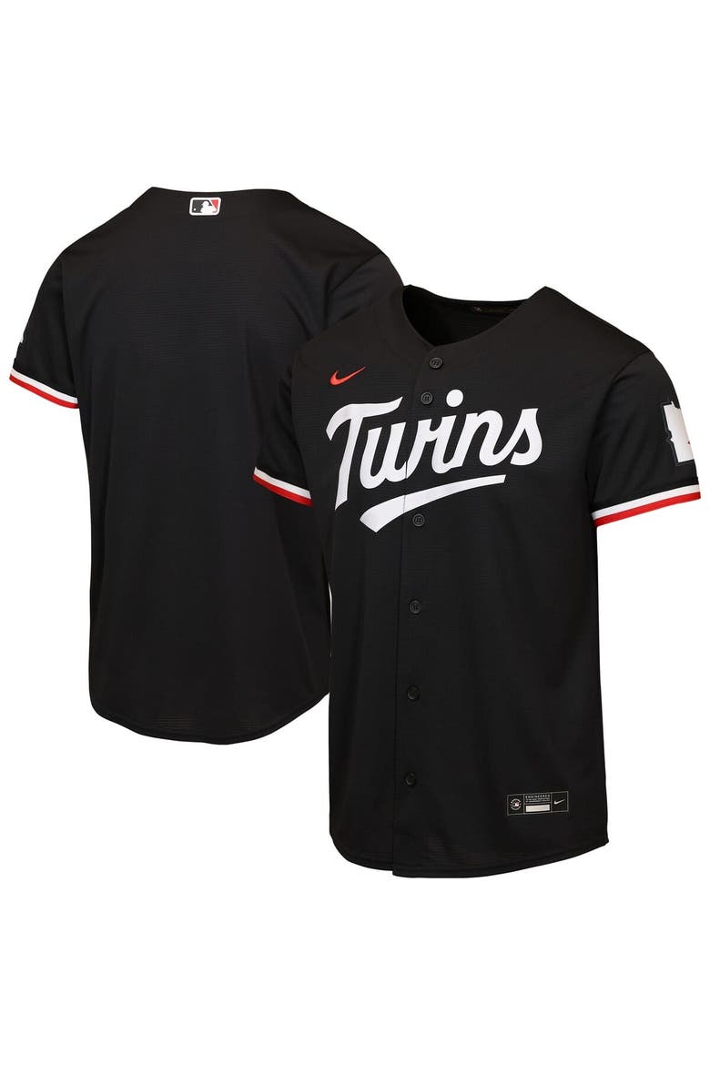 Youth Nike  Black Minnesota Twins Alternate 2 Stadium Jersey, Main, color, Black