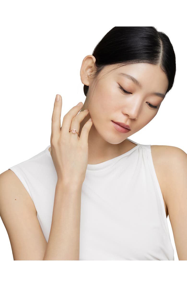 David Yurman Chatelaine Ring with Morganite and Diamonds in 18K Rose Gold, Alternate, color, Rose Gold/ Diamond/ Morganite