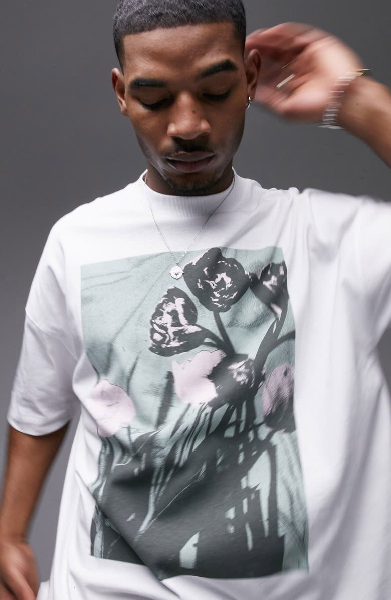 Topman Oversize Floral Graphic T-Shirt | Nordstrom
