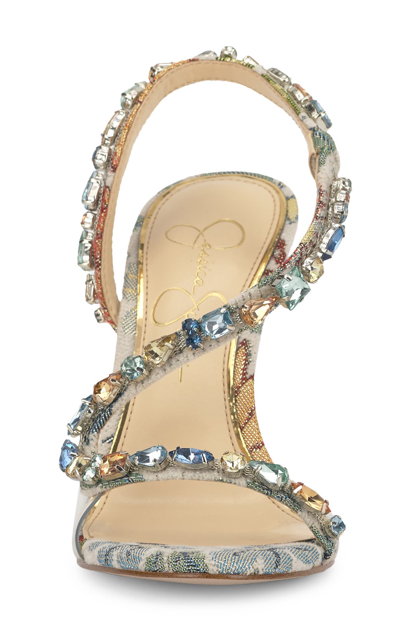Jaycin Sandal, Alternate, color, BEIGE MULTI