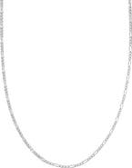 Bony Levy Men's 14K Gold Box Figaro Chain Necklace