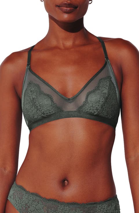 All Day Lace Unlined Racerback Bralette