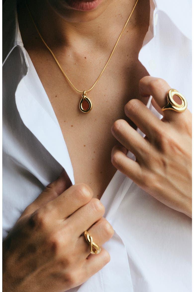 Ochre 18k Gold Vermeil Red Jasper Pendant Charm, Alternate, color, 18K GOLD VERMEIL / RED JASPER