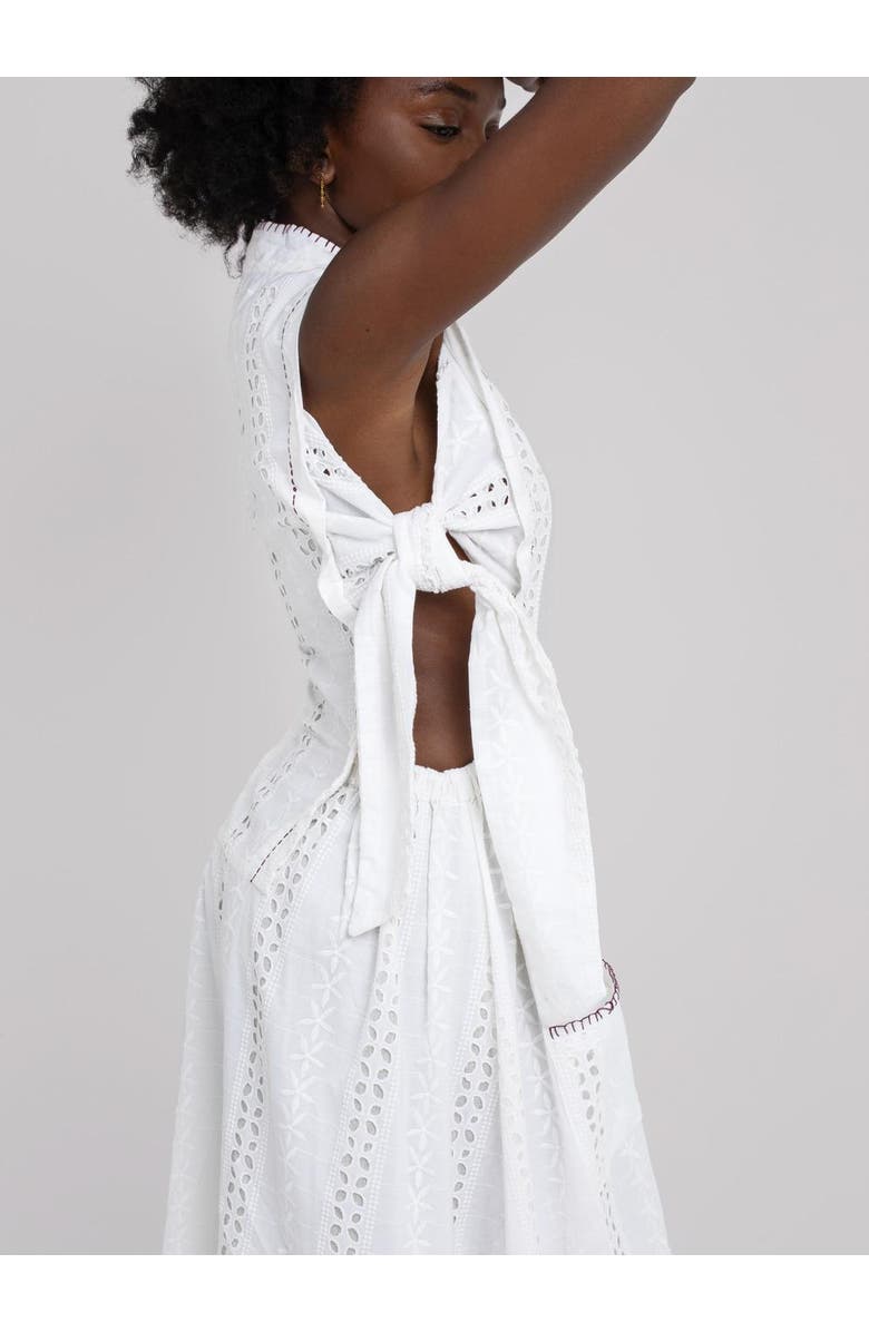 Haveli Seya Schiffli Dress, Alternate, color, White