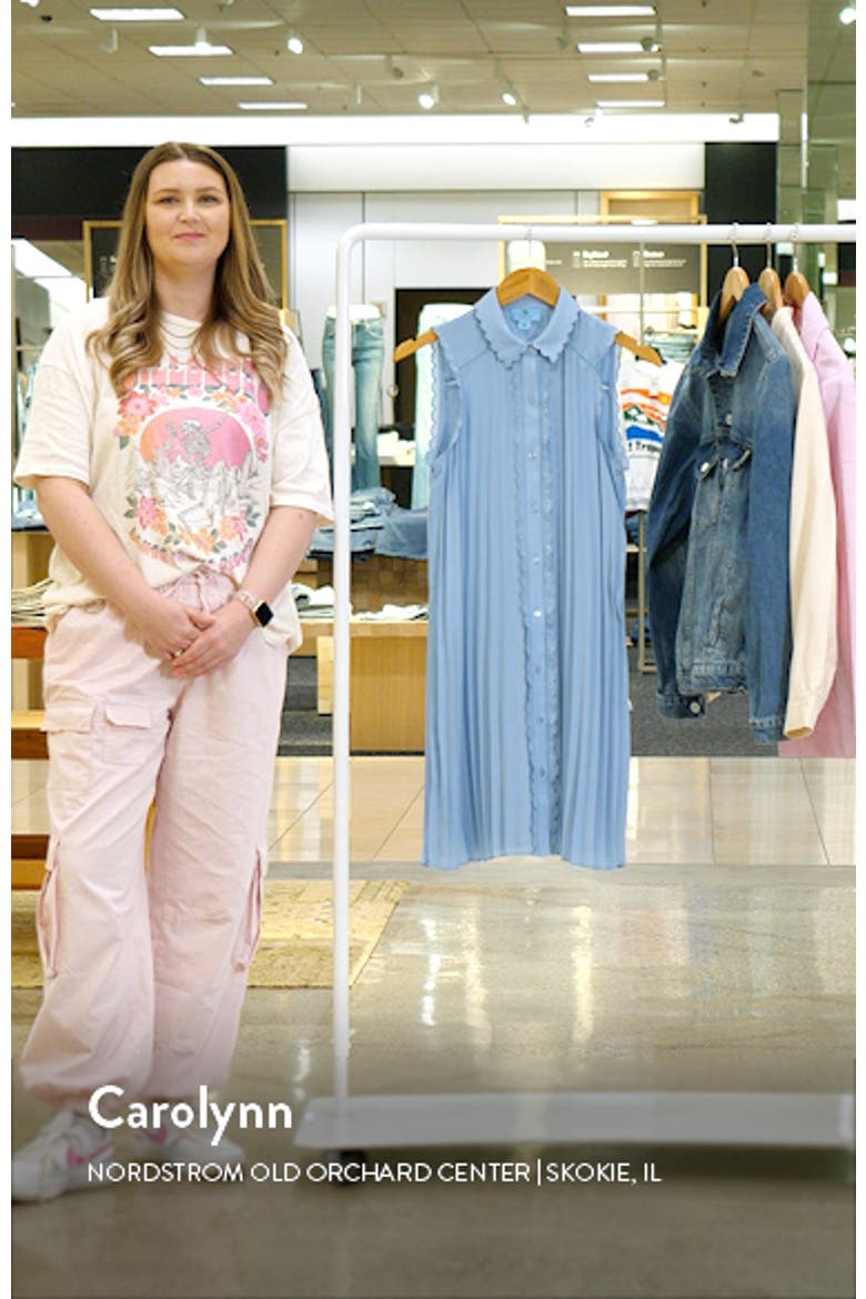 Scalloped Pleated Shirtdress video