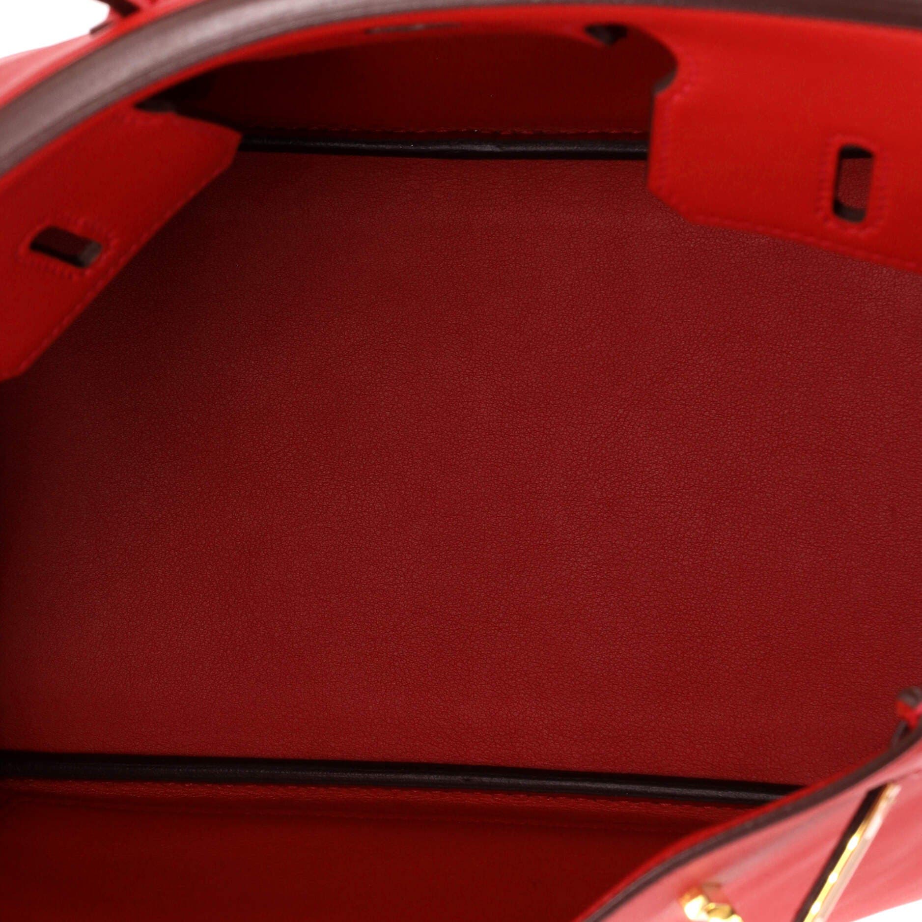 Birkin Handbag Red Swift with Gold Hardware 25, Alternate, color, Red