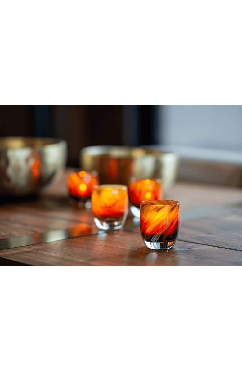 glassybaby Lucky Penny Candle Holder, Alternate, color, Lucky Penny