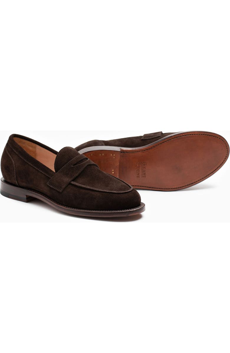 Grant Stone Traveler Penny, Alternate, color, Black Calf