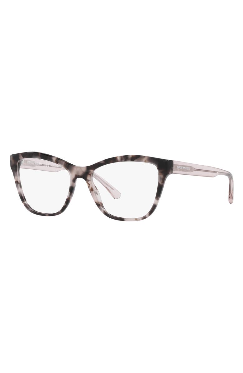 Emporio Armani 52mm Cat Eye Optical Glasses, Alternate, color,