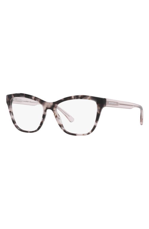 Emporio Armani 54mm Cat Eye Optical Glasses In Brown