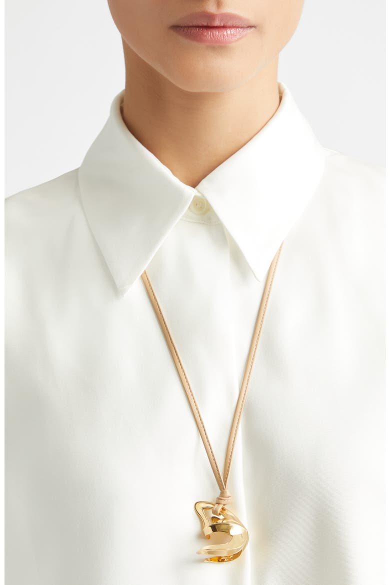 Leather Cord Pendant Necklace, Alternate, color, 9677 SHORE