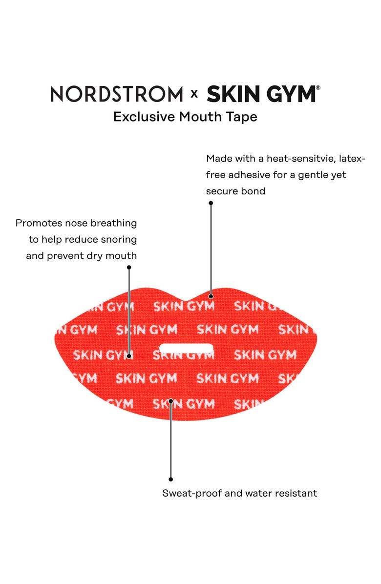 Skin Gym The Holiday Mouth Tape, Alternate, color, Red