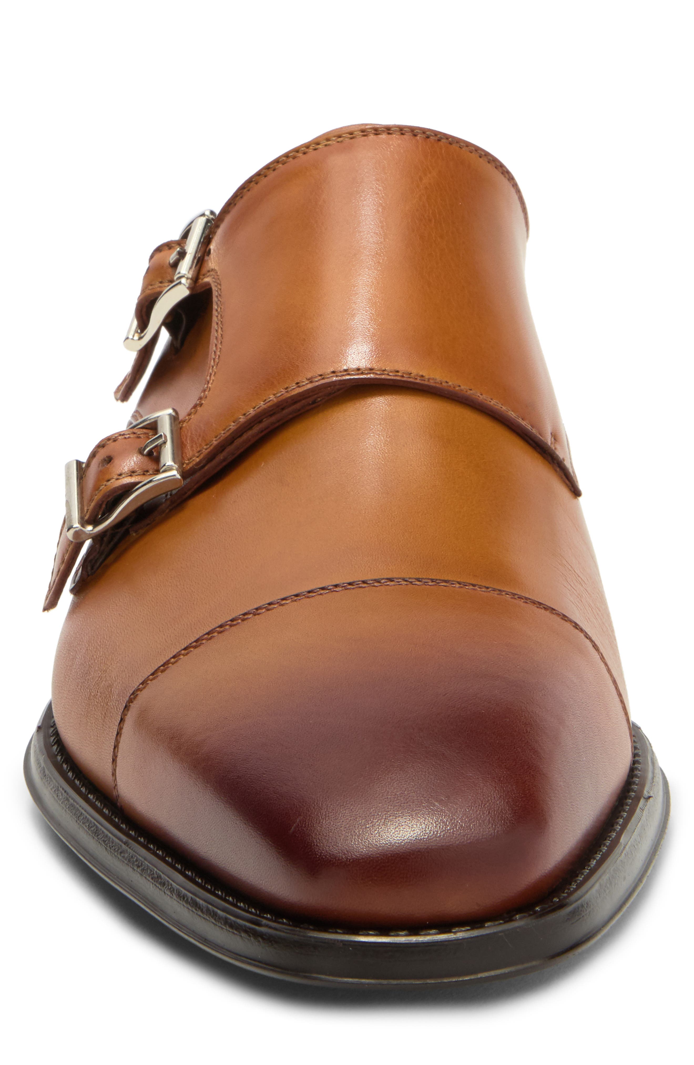 Magnanni Benetiez II Double Monk Strap Loafer - Wide Width Available, Alternate, color, Cuero