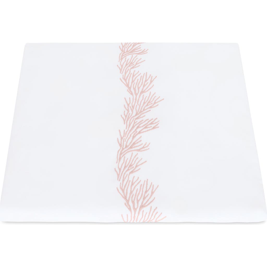 Matouk Atoll 520 Thread Count Cotton Percale Duvet Cover