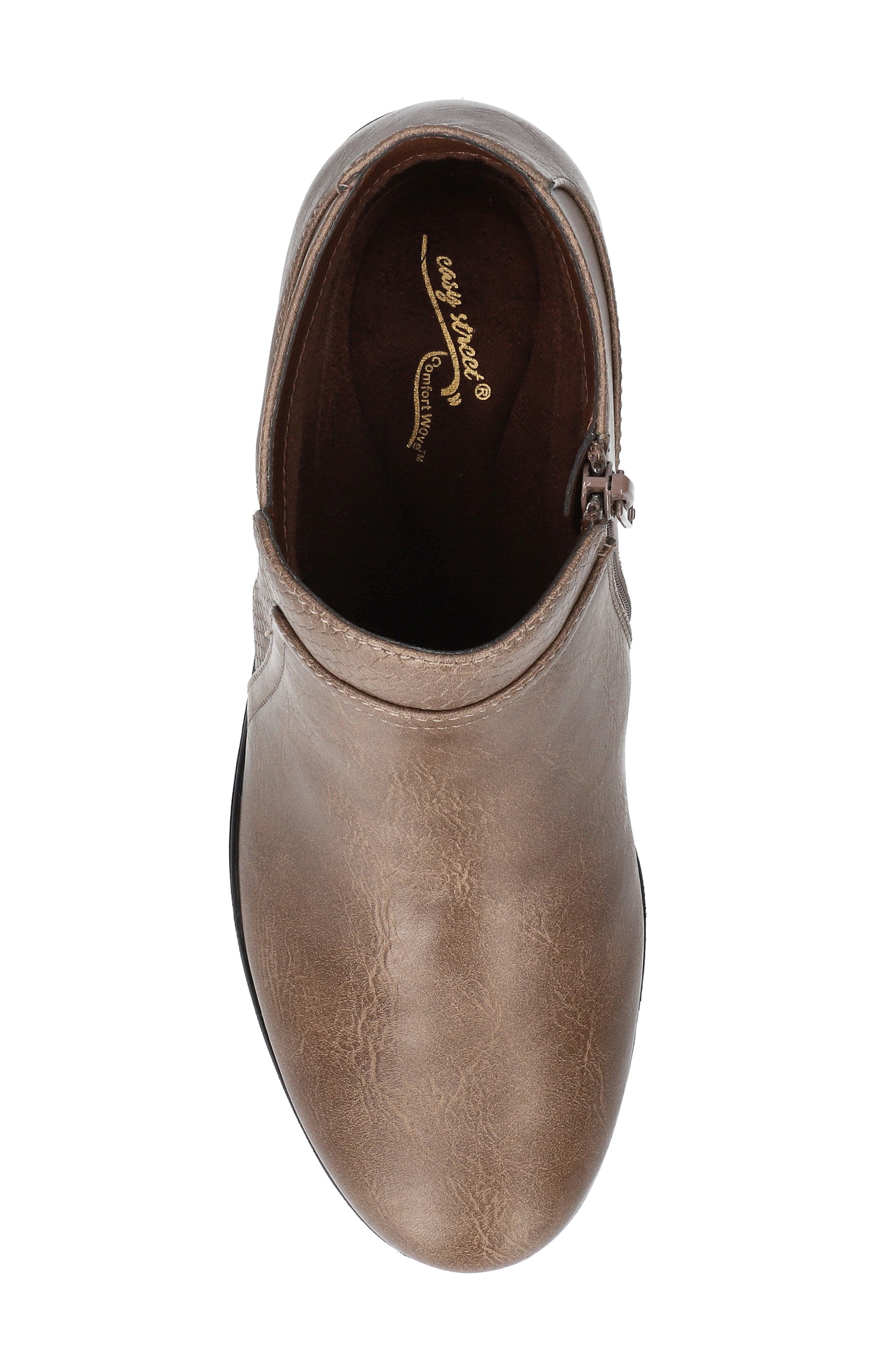 EASY STREET Langley Bootie, Alternate, color, Taupe-Snake