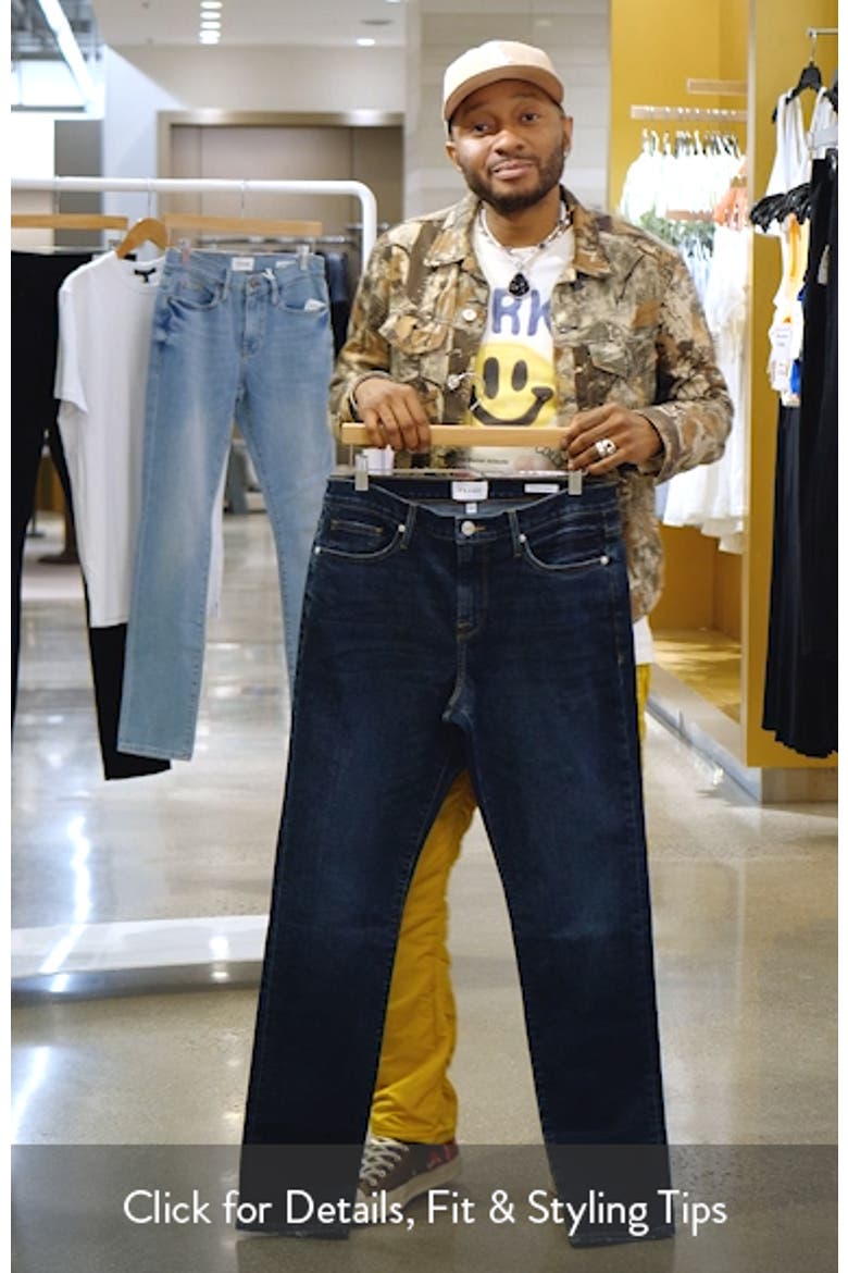 L'Homme Athletic Fit Jeans (Nordstrom Exclusive) video