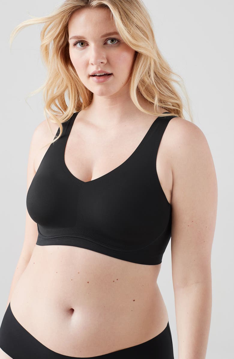 True & Co True Body Lift V-Neck Soft Form Band Bra, Alternate, color,